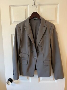 Tailored Grey Blazer from Express